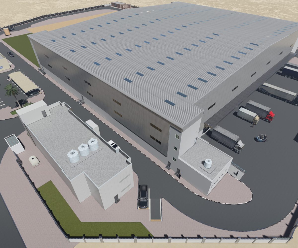 Warehouse, Offices and Labour Accommodation at Al Wakrah Logistics Park ...